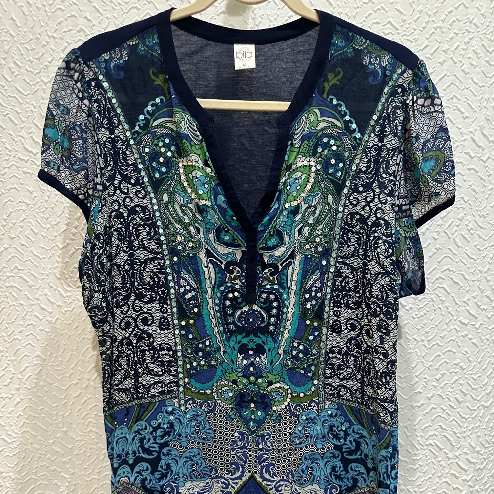 Bila short sleeve blouse (XL)